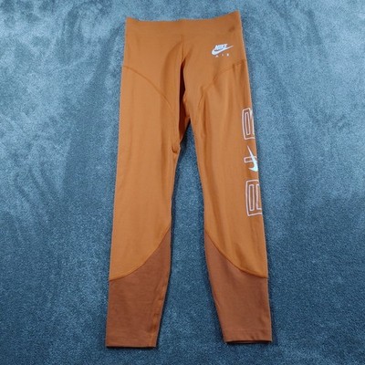 Nike Leggings Damen Medium Orange Air Gym Yoga Training Laufen Activewear