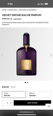 Tom Ford Velvet Orchid Perfume 1.7 Oz