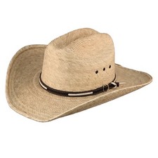 LS Lonestar Straw Cowboy Hat For Men Women Breathable Western Wide Brim for