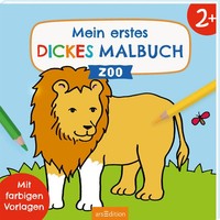 Mein Erstes Dickes Malbuch Ab 2 - Zoo | Mit Farbigen Vorlagen | Beurenmeister