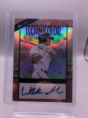 Walker Martin 2023 Leaf Vivid Technicolor Auto /3 Giants T-WM2 Baseball
