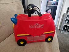 Trunki Fire Engine Ride On Travel Suitcase For KIds Pull Along