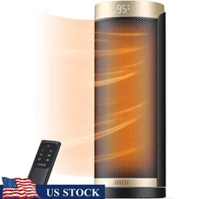 1500W Ceramic Tower Heater W/ Oscillation Timer Remote Control Energy Efficient