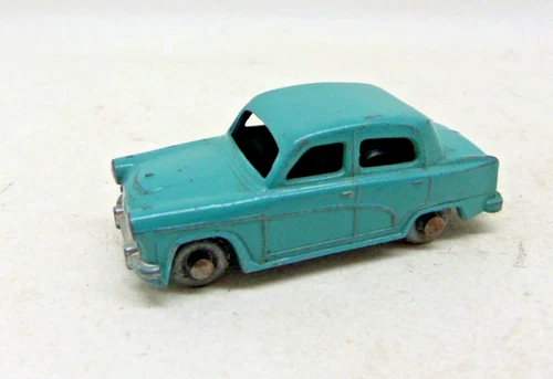 Matchbox Lesney 36a Austin A50 Cambridge in Blue Green Body, MW , Black Base -VG