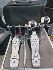 Pearl P2052C Eliminator Redline Double Bass Drum Pedal Chain Drive With Case