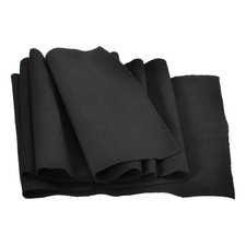 Black Elastic Cuffs Ribbed Trims Cotton Fabric Knitted Band 8x39 Inch Sewing
