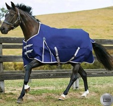 Image of WEATHERBEETA COMFITEC ESSENTIAL STANDARD NECK LITE 0G 1200D TURNOUT RUG NAVY