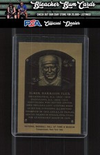 1981-89 Official Hall of Fame Metallic Plaques NNO Elmer Flick