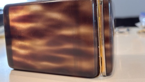 Vintage Tano Faux Schildpatt Lucite Zigarettenetui - Bild 9 von 9