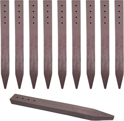 Brown Landscape Edging Stakes 20PK One Stop Outdoor Heavy Duty Terrace.