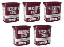 HERSHEY’S Natural Unsweetened Cocoa Powder 8 oz Can – 5 Pack | 100% Cacao