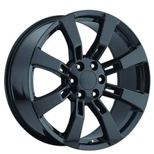22x9" GMC Denali / Escalade Wheels FR 40 Gloss Black OEM Replica Rims (S04)