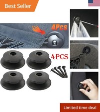 Car Rear Trunk Storage Net Hooks Clips Set Plastic Cargo Organizer Holder Kit