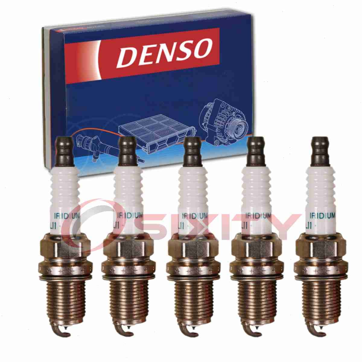 5 pc Denso Spark Plugs for 1998-2000 Volvo S70 2.3L 2.4L L5 Ignition ib