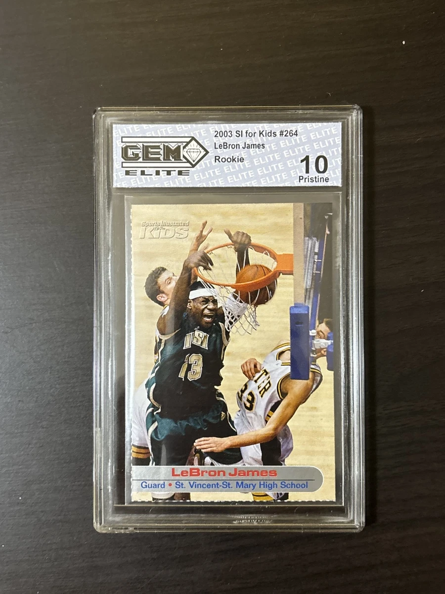 LeBron James Basketball Grade 10 Rookie Sports Trading Cards