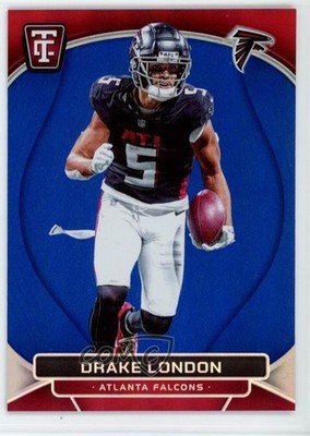 2024 Panini Totally Certified Mirror Platinum Blue /149 Drake London #6 10up