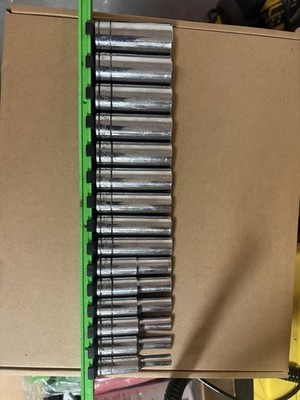 Blue Point Metric Deep Socket Set 3/8 drive 6-20mm