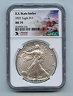 2022  American Silver Eagle 1 OZ | NGC MS70 | U.S. State Series - Maryland
