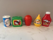 Vintage Play Food Lot Little Tikes Pretend Condiments