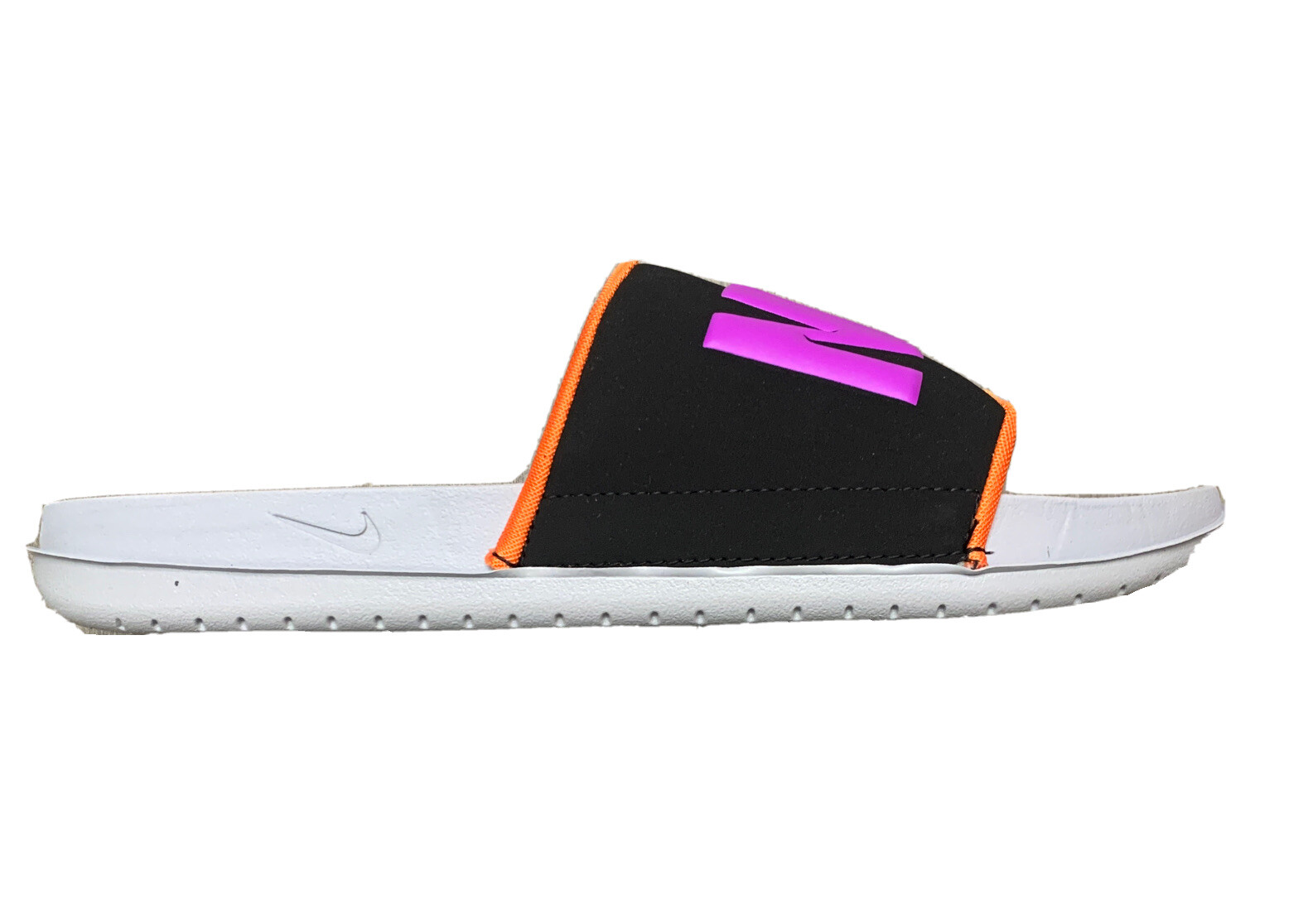 purple nike slides