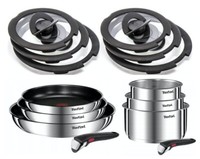 Tefal Ingenio Emotion 14-Tlg. Set Topfset, TöPfe, Pfannen, Glasdeckeln, Griffe