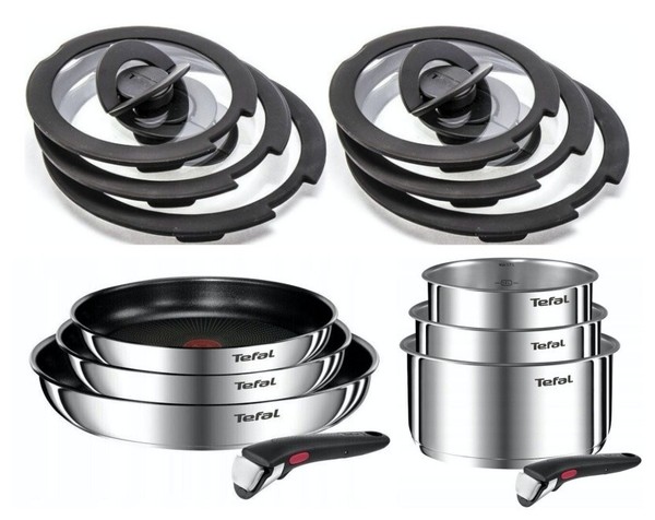 Tefal Ingenio Emotion 14-Tlg. Set Topfset, TöPfe, Pfannen, Glasdeckeln, Griffe-image