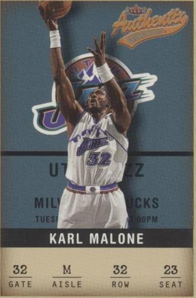 2001-02 Fleer Authentix - Karl Malone #32 - 1 of 2