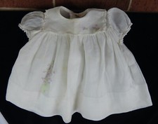 NANNETTE BABY TODDLER GIRL SPECIAL OCCASION DRESS WHITE LAVENDER VIOLETS VINTAGE