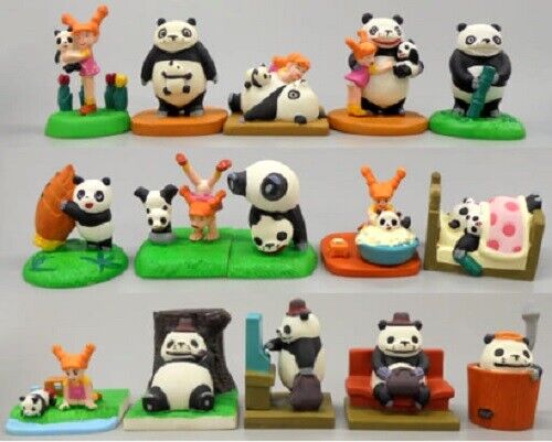 Kabaya,Panda Kopanda, All 15 Mini Figures Full Set - Picture 1 of 9