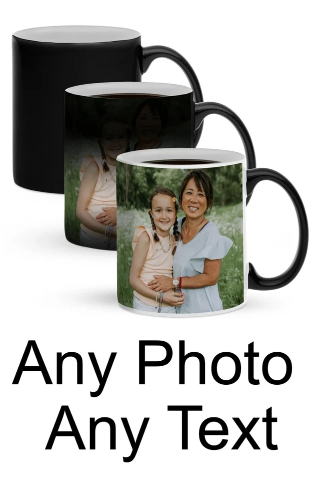 XPRES Personalise Magic Heat Changing Mug with Any Custom Photo and Text