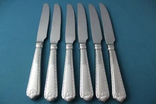 6 Dinner Knives Hollow Wallace FRENCH SHELL Stainless China Rope 9 5/8"