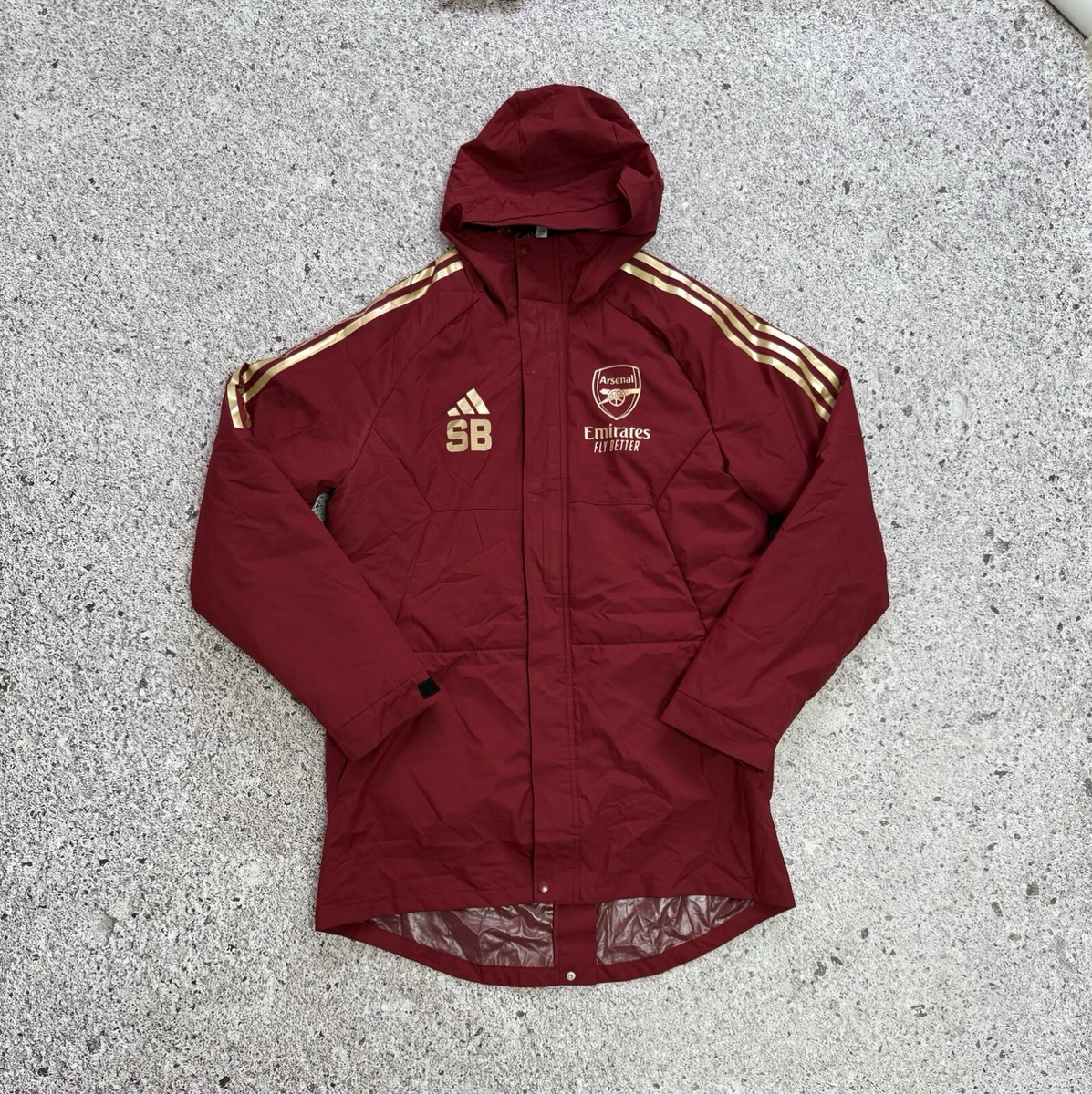 Arsenal Adidas 2023 2024 Stadium Parka Red Men's Training Jacket