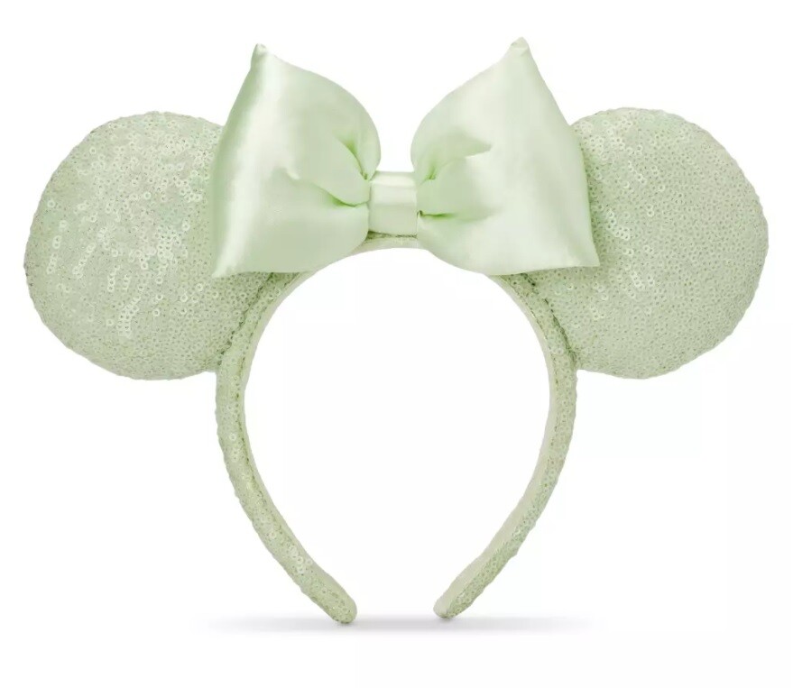 Gorgeous HANDMADE Disney Inspired Sequin Pastel Minnie Ears Headband  - MINT Princess Mouse Ears Sequin Minnie Mickey Headband Ears for  main image 2