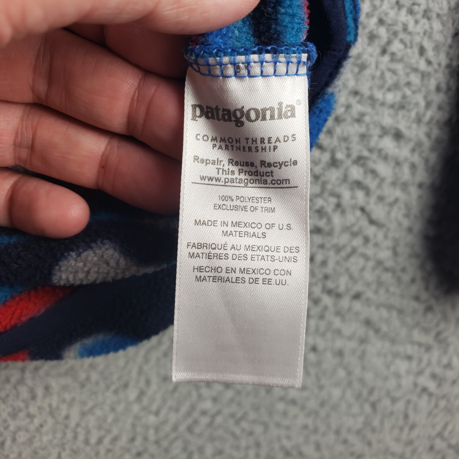 Patagonia Synchilla Snap-T Fleece Pullover Mens XS Aztec Geometric Abstract thumbnail 4