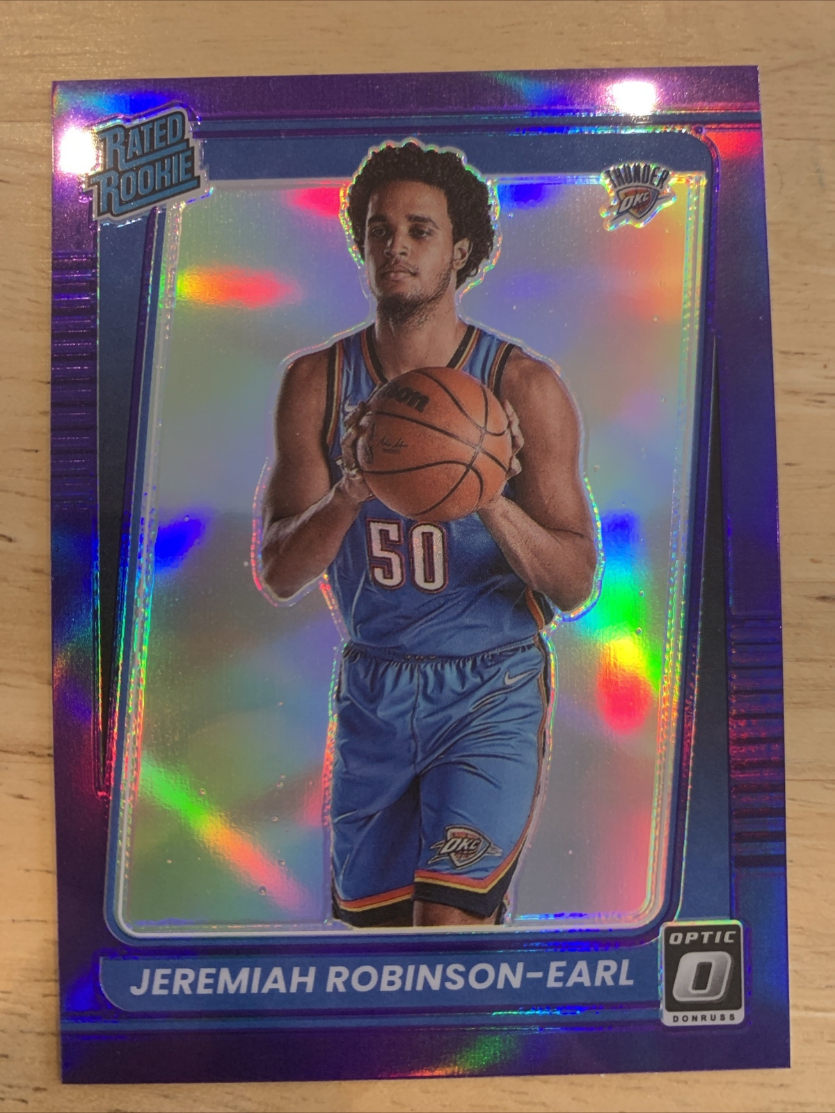 Jeremiah Robinson-Earl 2021-22 Donruss Optic Purple #170 Rookie RC Card