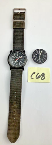 Vintage Lot of Timex Quartz Camper Military Style Watch For Parts / Repair READ