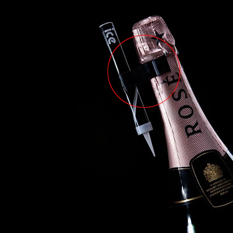 Servicio VIP Botella de Champán Vela Brillante Bengalas Clip Soporte de Seguridad Fiesta Foto 2 de 4
