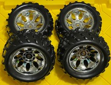 TRUCK Tire Set C 4PCS SQUARE DRIVE For FG Smartech Nutech Duratrax Carson 1/5 RC