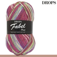 Drops 50 g Fabel Sockenwolle Schurwolle superwash Garn Stricken Häkeln 55 Farben