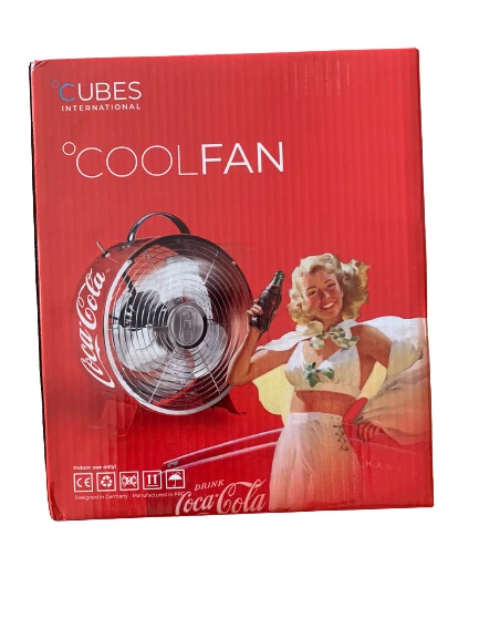 Cubes International CoolFan Coca Cola Ventilator - 26 cm Durchmesser rot NEU&OVP - Bild 2 von 4
