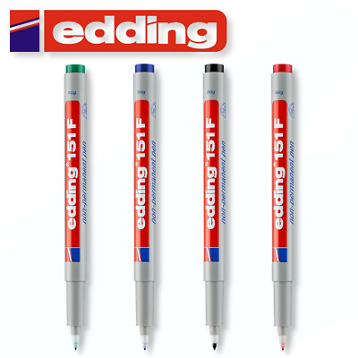 Edding 151 F Faserstift non permanent pen Folienschreiber Marker 0,6 mm