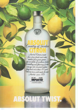 " ABSOLUT TWIST. "   Absolut Vodka Werbepostkarte aus Taiwan