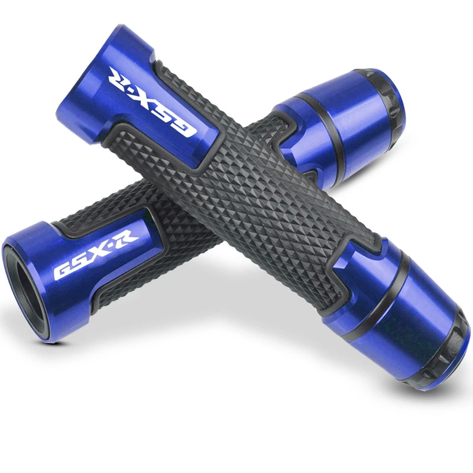 NEW 7/8" 22mm Motorcycle Handlebar Hand Grips for SUZUKI GSXR600 750 1000 250 Foto 2 de 4