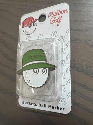 MALBON Golf Marker Bucket Hat Ball Marker with Magnetic Hat Clip