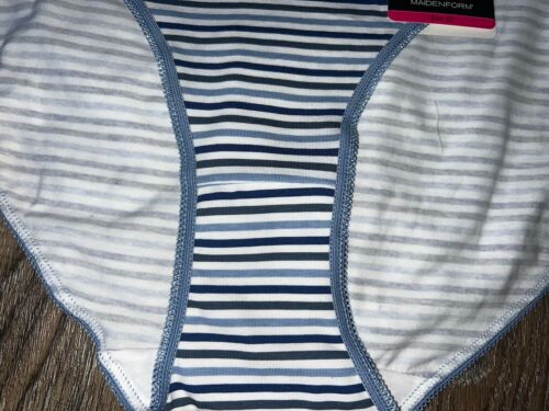 Maidenform ~ 5-Pair Women's Bikini Underwear Cotton Blend Multicolor (G) ~ XL/8 - Picture 2 of 7