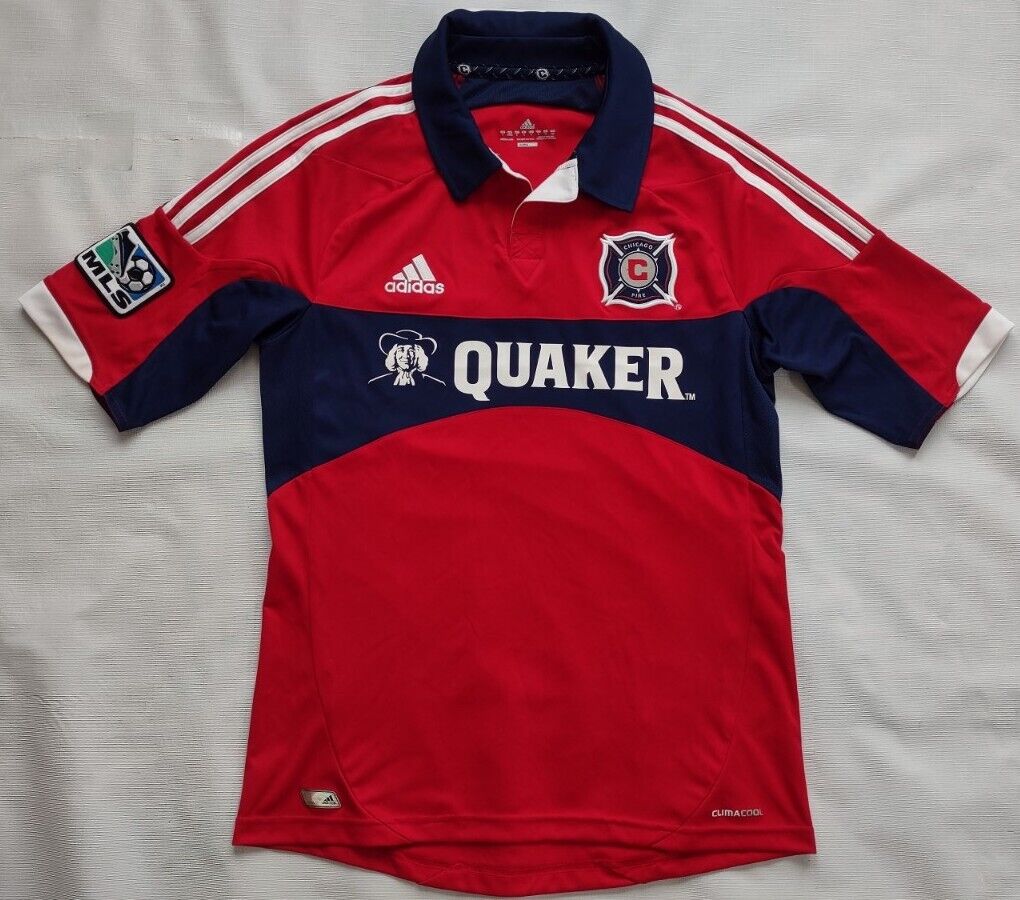 VINTAGE ADIDAS CLIMACOOL CHICAGO FIRE F.C SOCCER GAME JERSEY VINTAGE ADIDAS CLIMACOOL CHICAGO FIRE F.C SOCCER GAME JERSEY