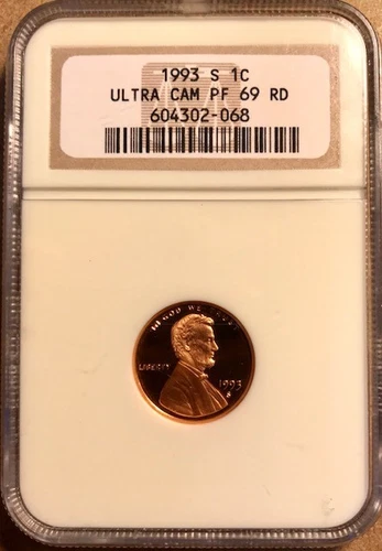 USA - Lincoln Memorial Cent - 1993-S - NGC Ultra Cameo Proof-69 Red - Beautiful!