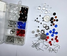 Crystal Beads Faceted Mix Color and Shape Glass Beads for Jewelry Making 200 pcs