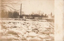 RPPC 1909 Postcard River Ice Industry Plant Philadelphia PA Real Photo  *Ab5b