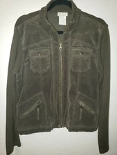 FDJ French Dressing Womens Jacket L/G Corduroy/Knitt Excellent Condition 